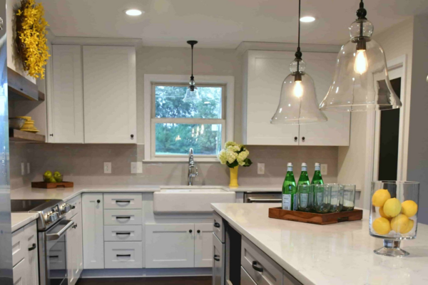 kitchen and bathroom
